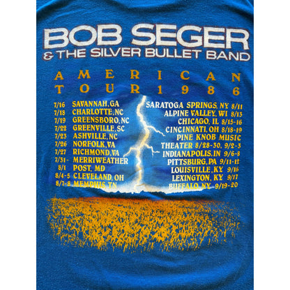 Bob Seger & the Silver Bullet Band tour shirt M (1986)