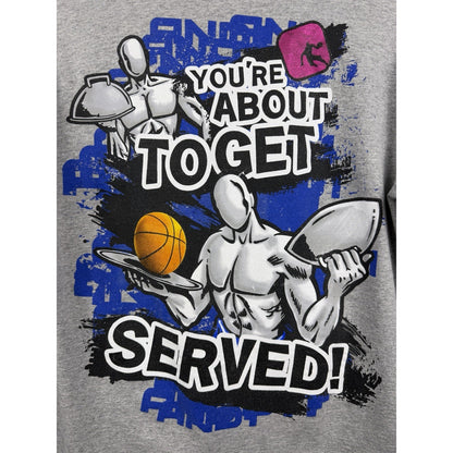 Vintage AND1 Basketball You’re About To Get Served Long Sleeve Youth Large 21x25