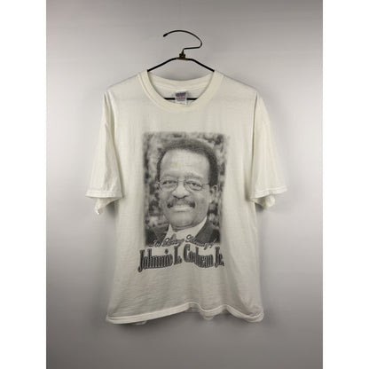 Vintage 2005 Johnnie Cochran Jr. Memorial Tee OJ Simpson Trial Rare XL 24x29