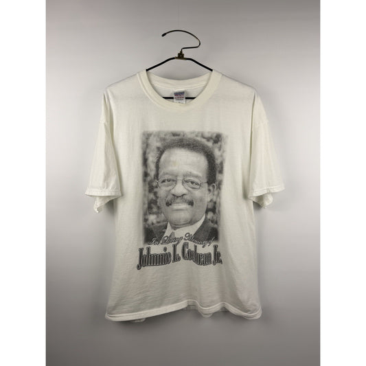 Vintage 2005 Johnnie Cochran Jr. Memorial Tee OJ Simpson Trial Rare XL 24x29