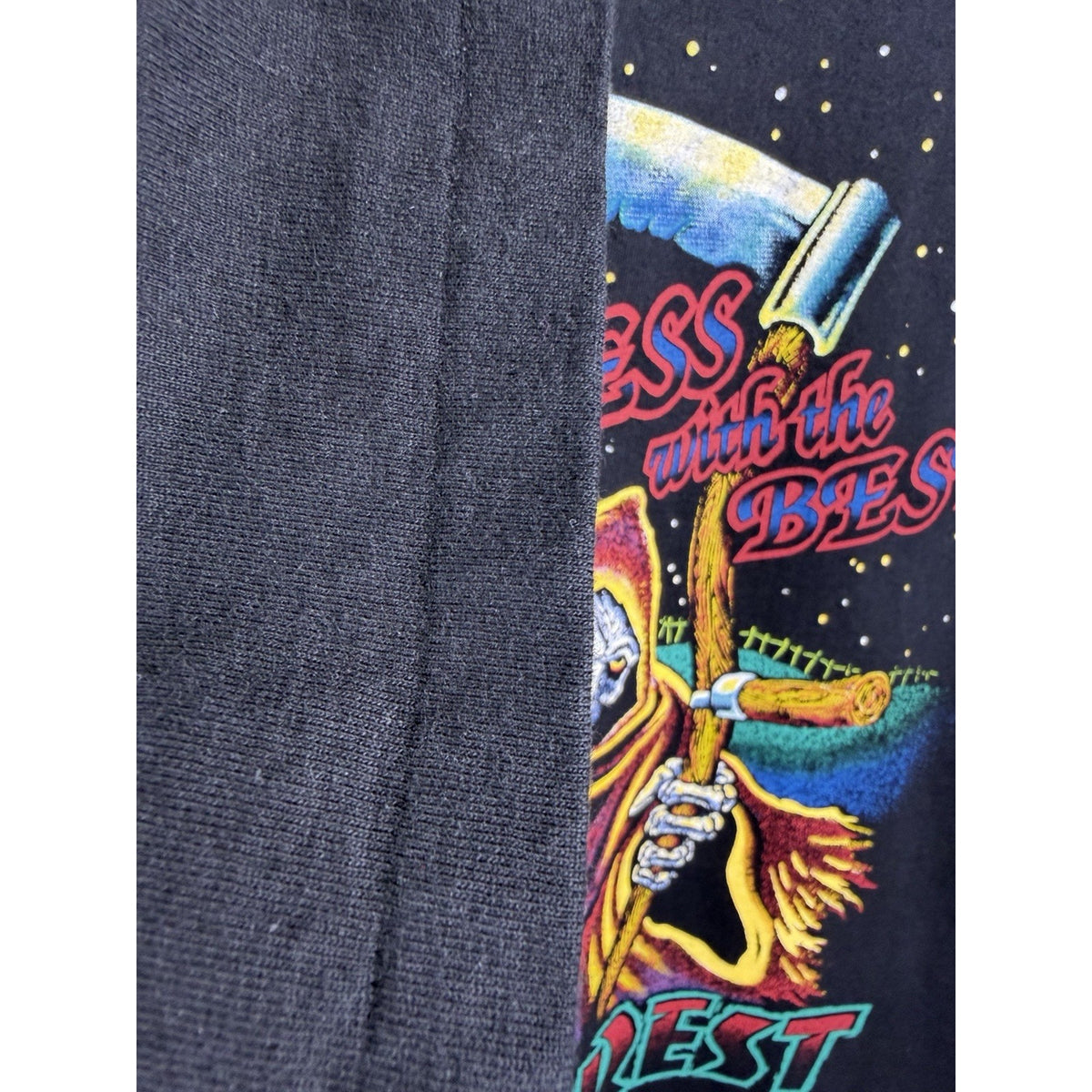Vintage 90s Mess With the Best Die Like the Rest grim reaper tee, XL