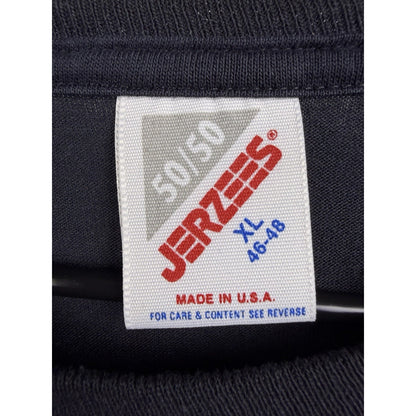 Vintage 90s The Living Room strip club gooner tee, Jerzees, XL