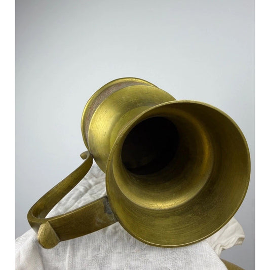 Vintage ~ Brass Etched Pitcher ~ India