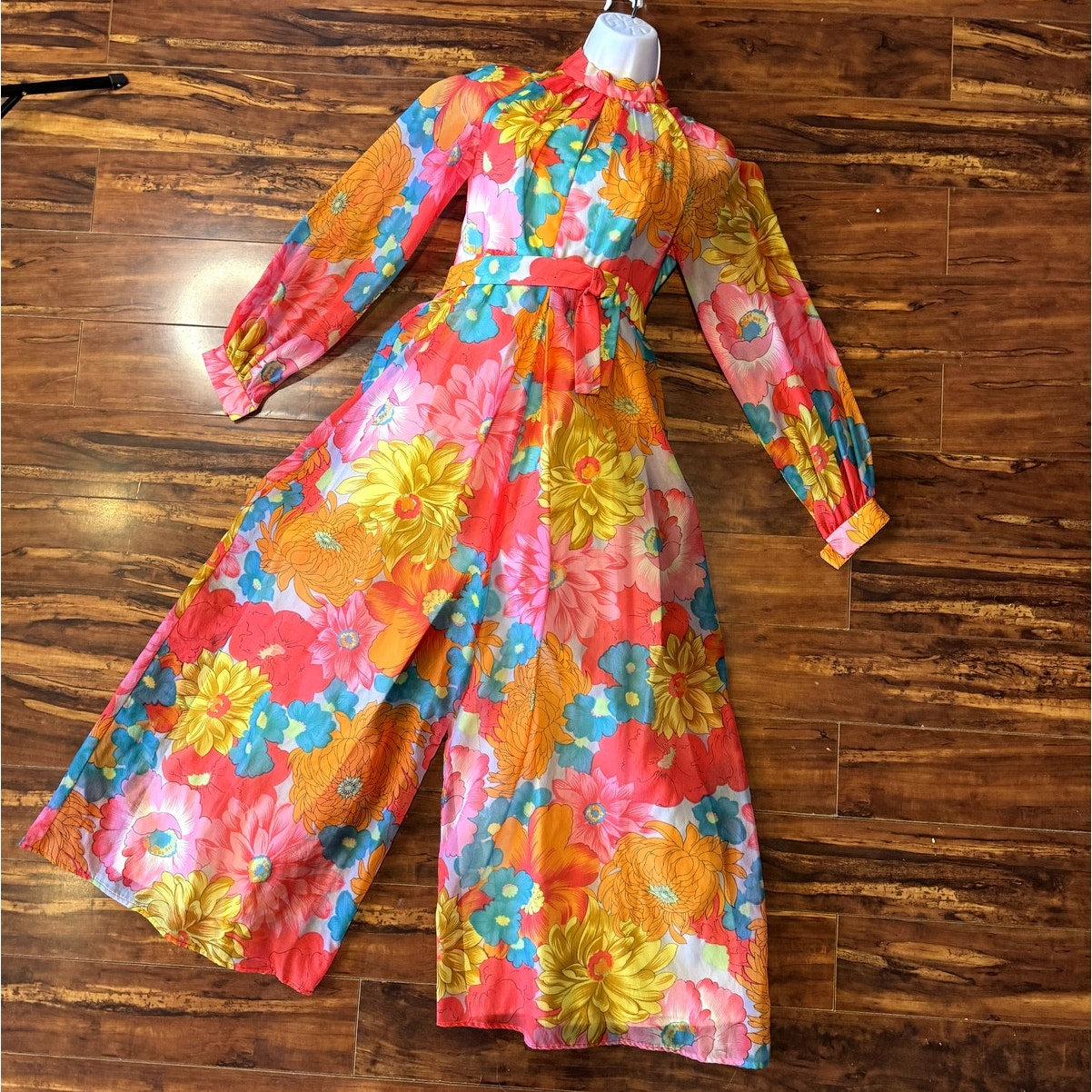 Psychedelic floral jumpsuit (1960s)