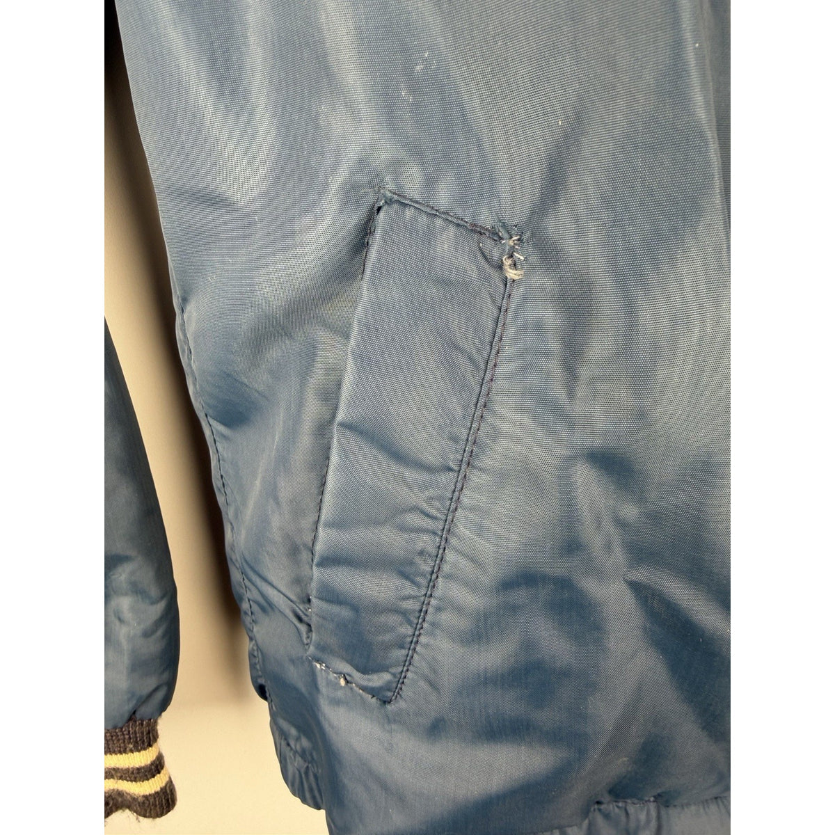 Vintage 1975 Pee Wee Champs Jacket Pla-jac Navy 10-12 Bentley