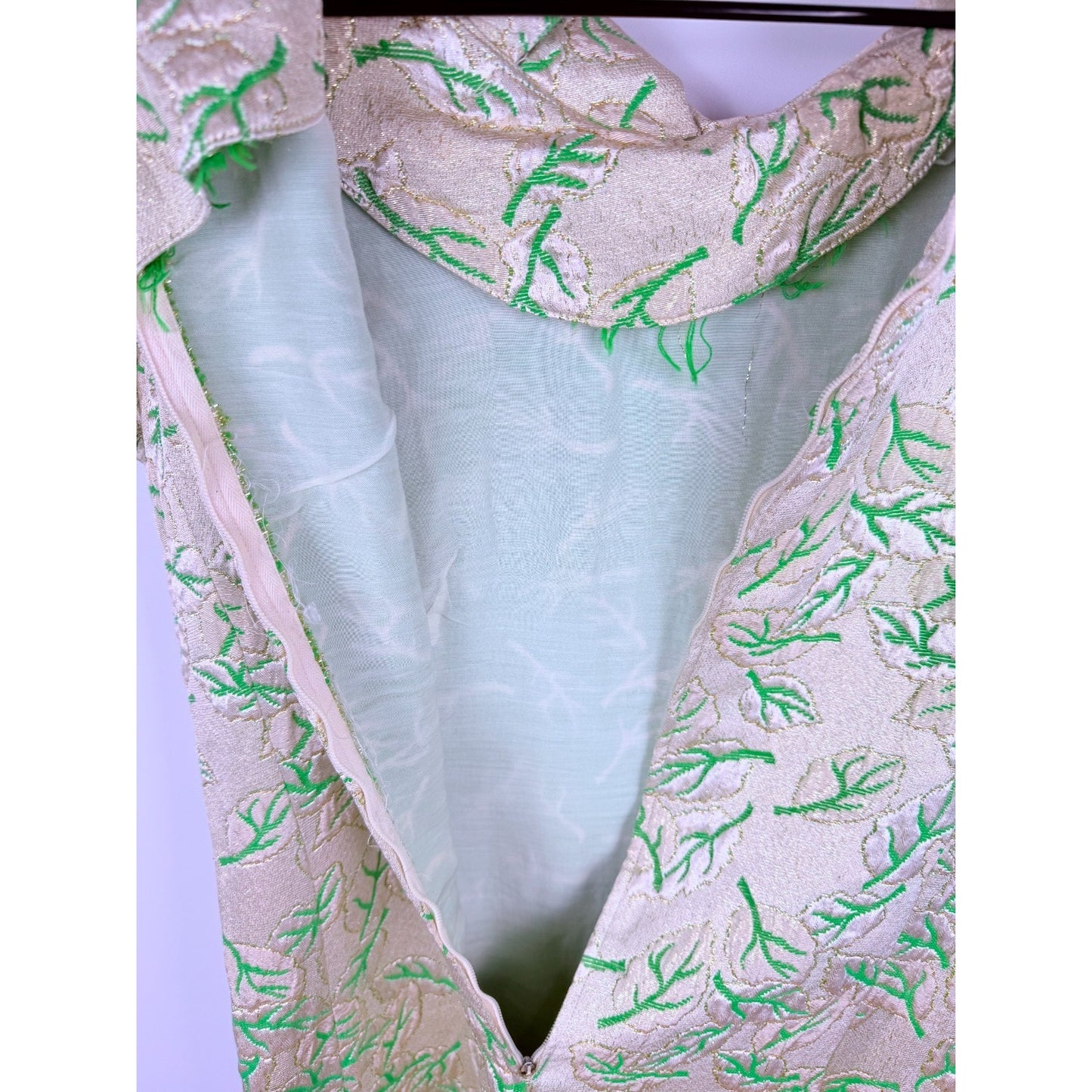 Vintage 1960s MCM Mod Lurex Shift Dress