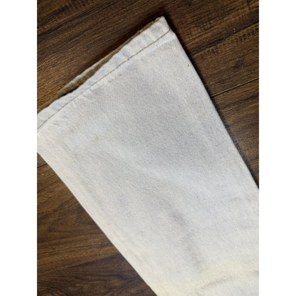 Vintage 90s Levi's 501 button fly jeans, gold splatter, USA, 28x30