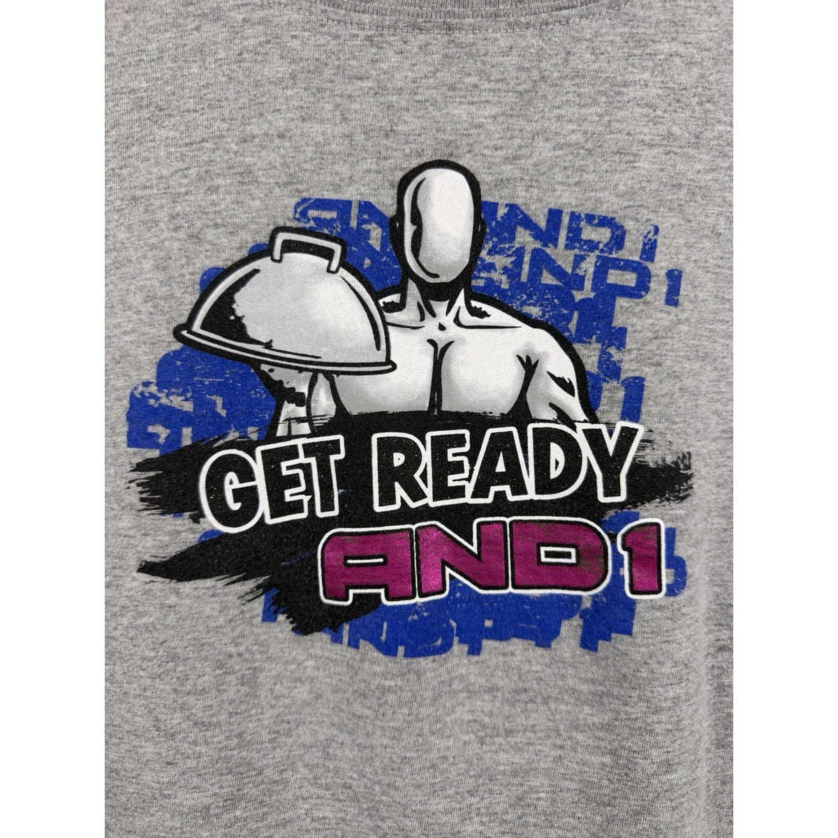 Vintage AND1 Basketball You’re About To Get Served Long Sleeve Youth Large 21x25