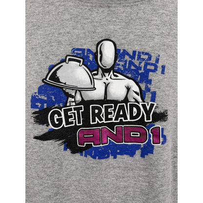 Vintage AND1 Basketball You’re About To Get Served Long Sleeve Youth Large 21x25