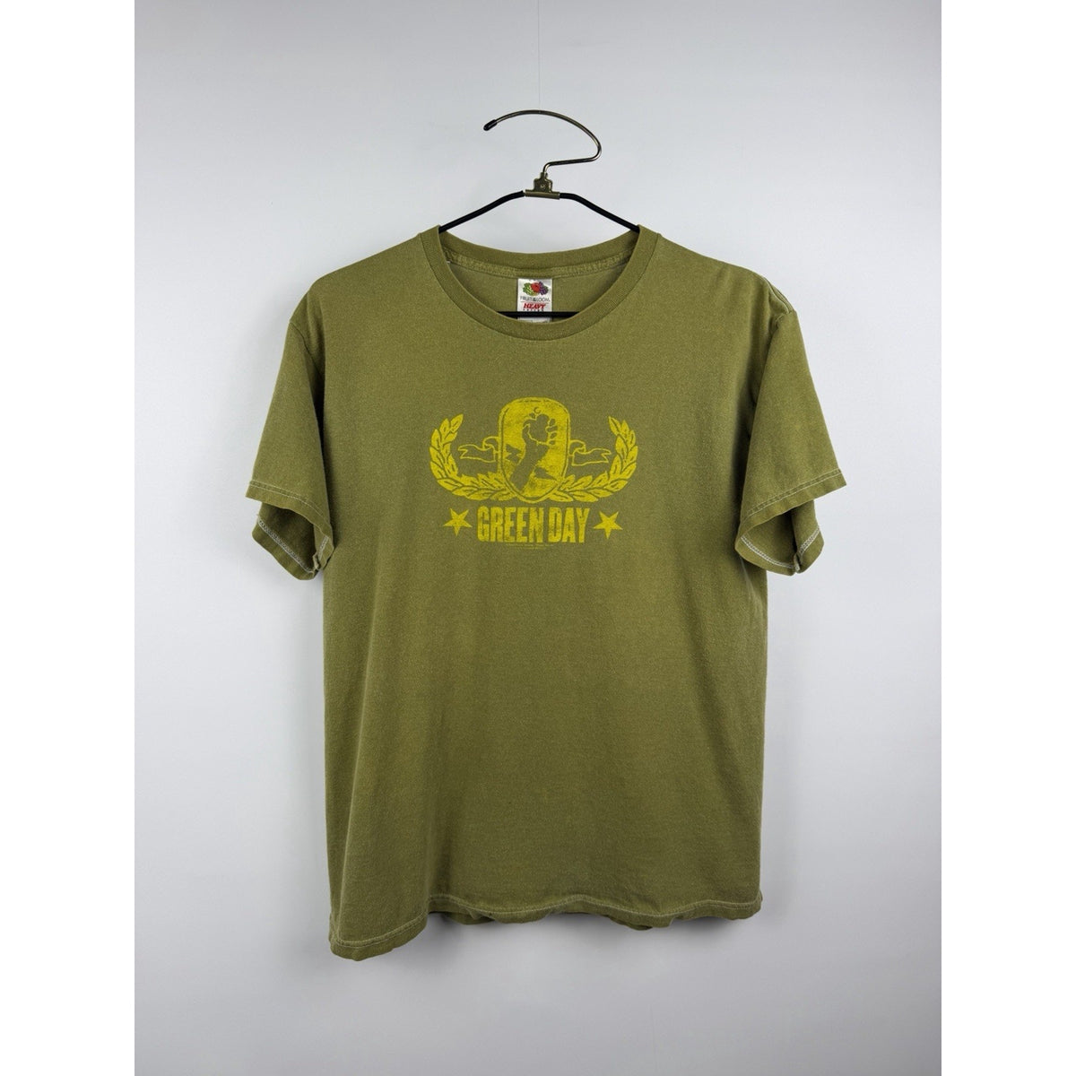 Vintage 2004 Green Day American Idiot Tour Shirt Cinder Block License L 22x27