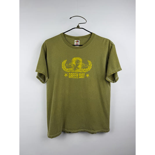 Vintage 2004 Green Day American Idiot Tour Shirt Cinder Block License L 22x27