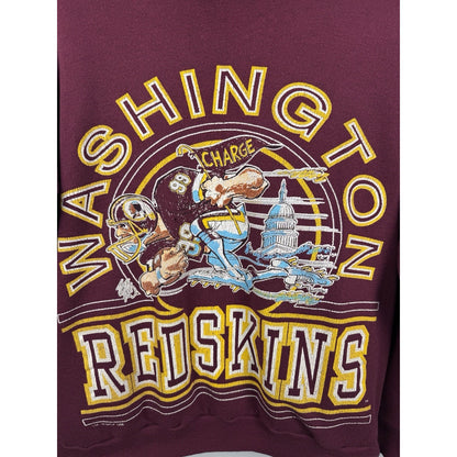 Vintage 1988 Rare Washington Redskins Charge NFL Football Crewneck Large 23x25