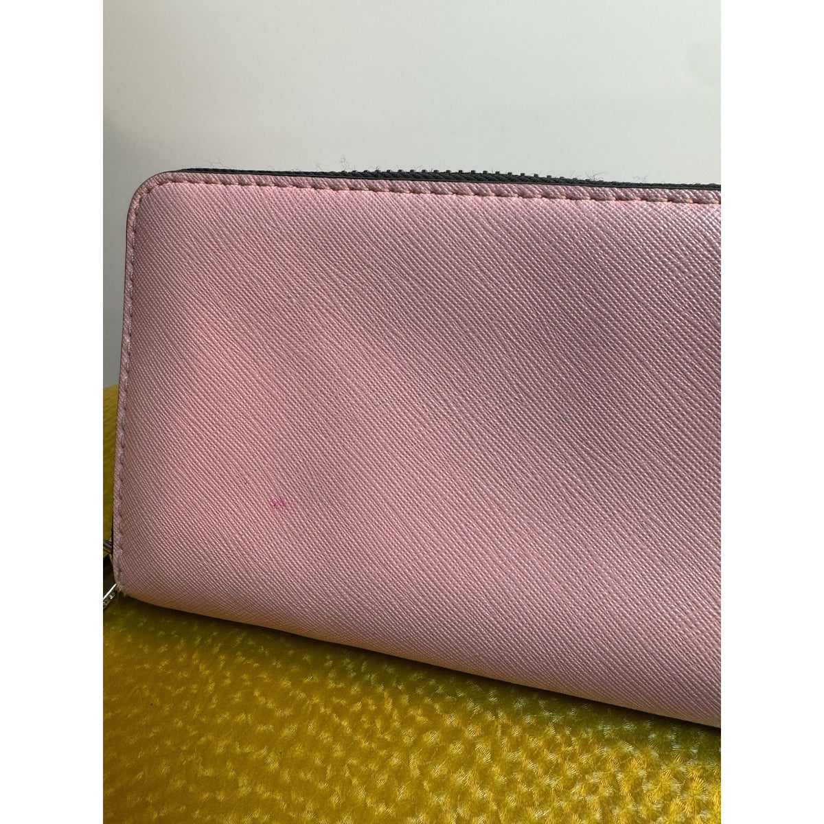 Marc Jacobs Black Pink Green Zip-around Snapshot Long Wallet - Good Used Bright