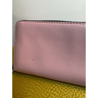 Marc Jacobs Black Pink Green Zip-around Snapshot Long Wallet - Good Used Bright