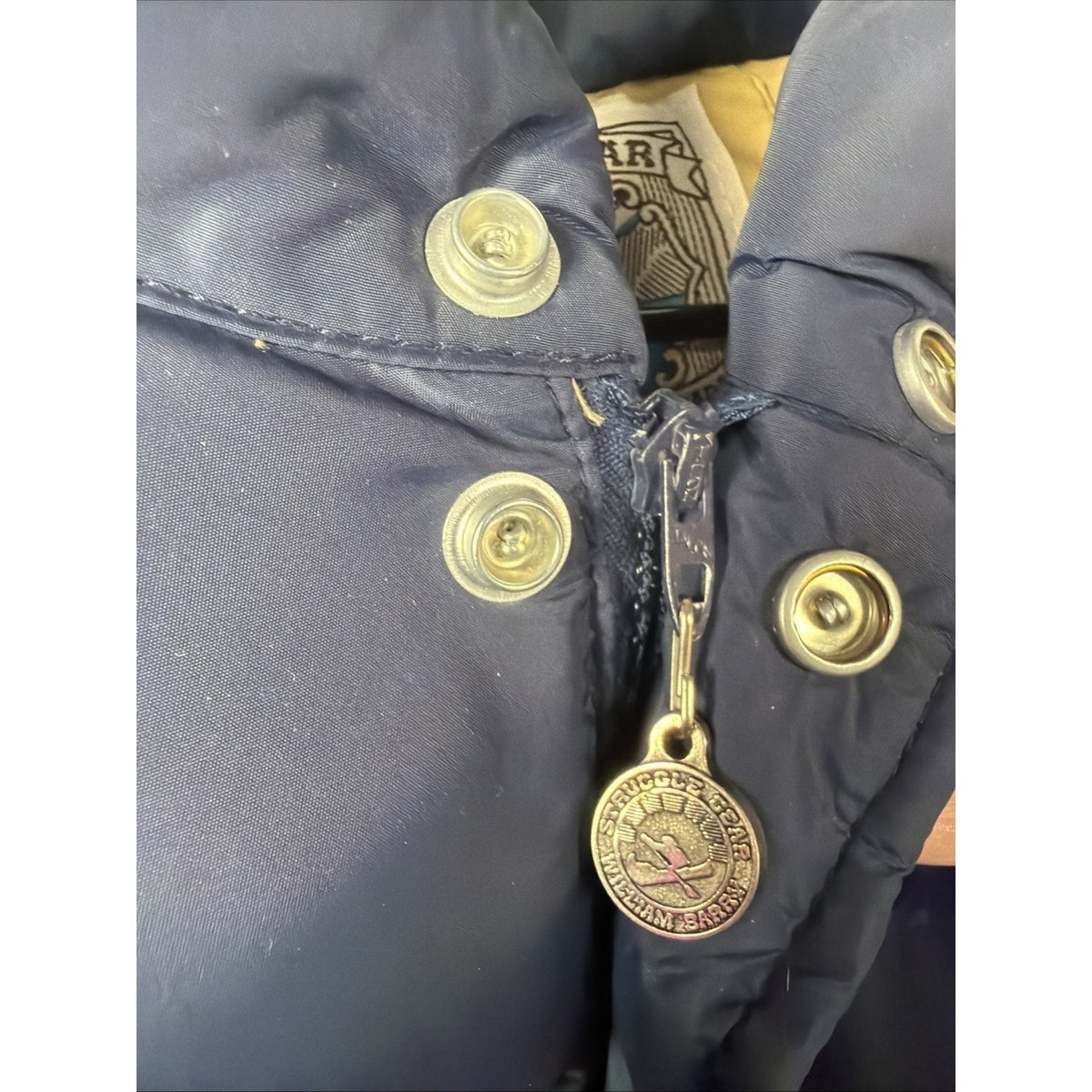 Vintage 80s Struggle Gear Goose Down Puffer Jacket Mens XL Blue USA Talon Zip