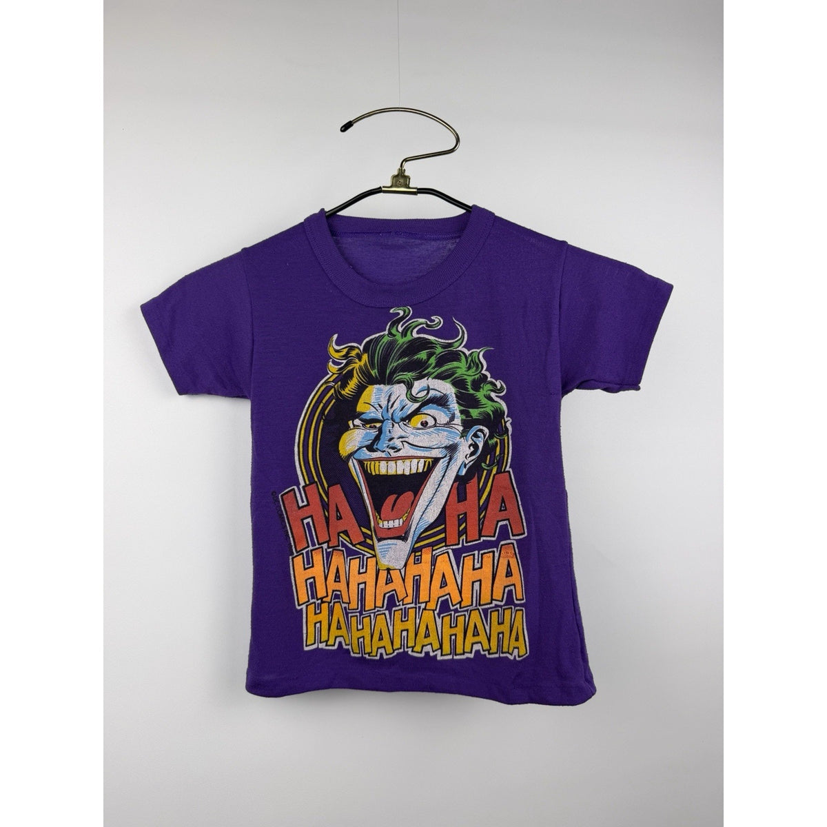 Joker HaHaHa DC Comics Batman kids shirt, 1989, 4T