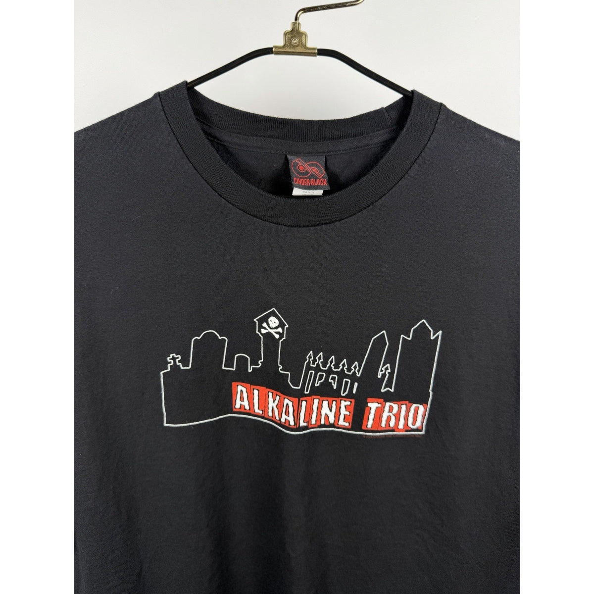 Vintage 2004 Alkaline Trio Shirt Punk Rock Matt Skiba Cinder Block XL 23x29
