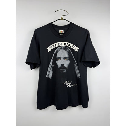 Vintage 90s Jesus I'll Be Back tee, Michael Combs Ministries, XL