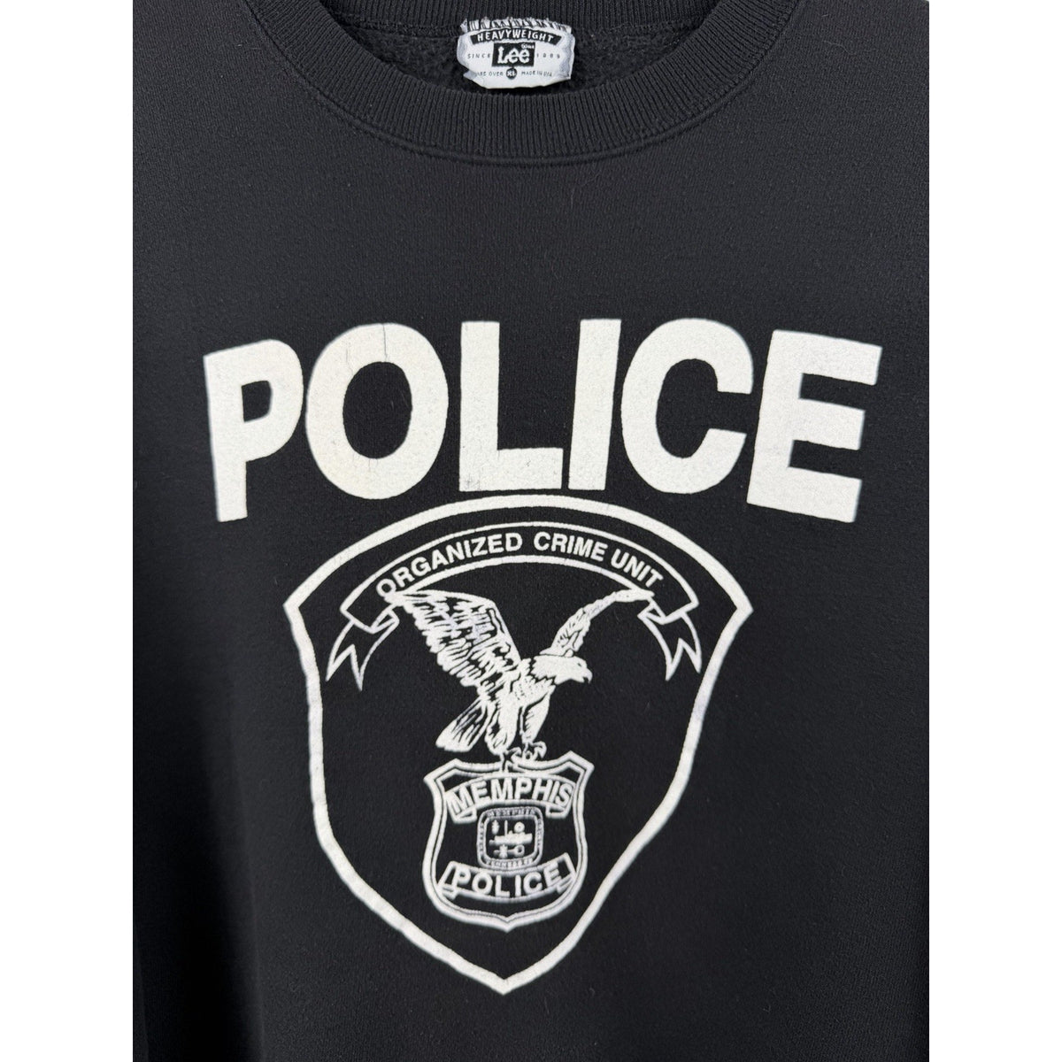 Vintage 1990s Memphis Police Organized Crime Unit crewneck, Lee, XL