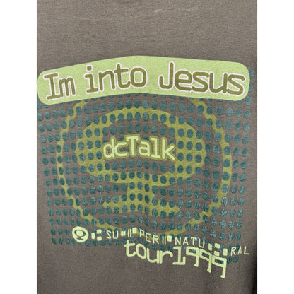 Vintage 1999 DC Talk Supernatural tour tee, glitter print, Anvil, XL