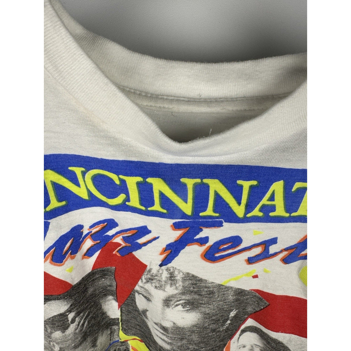 Vintage 1994 Cincinnati Jazz Fest Shirt R Kelly Salt-n-Pepa Jodeci Large 21.5x29