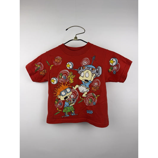 Vintage 1997 Nickelodeon Rugrats Chuckie Tommy Big Graphic (5-6) Medium 15x18