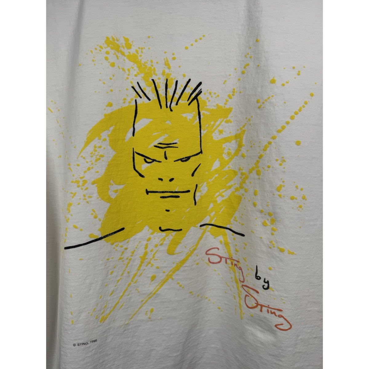 Vintage 1995 Sting art tee, Hard Rock Cafe Signature Series, XL