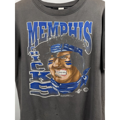 Vintage 1996 Memphis Chicks minor league baseball tee, faded, boxy L