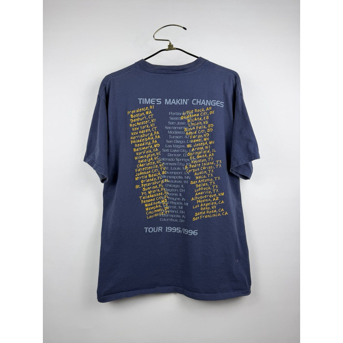 Tesla Time’s Makin’ Changes Tour tee, Pushead art, Tultex, 1995-96, XL