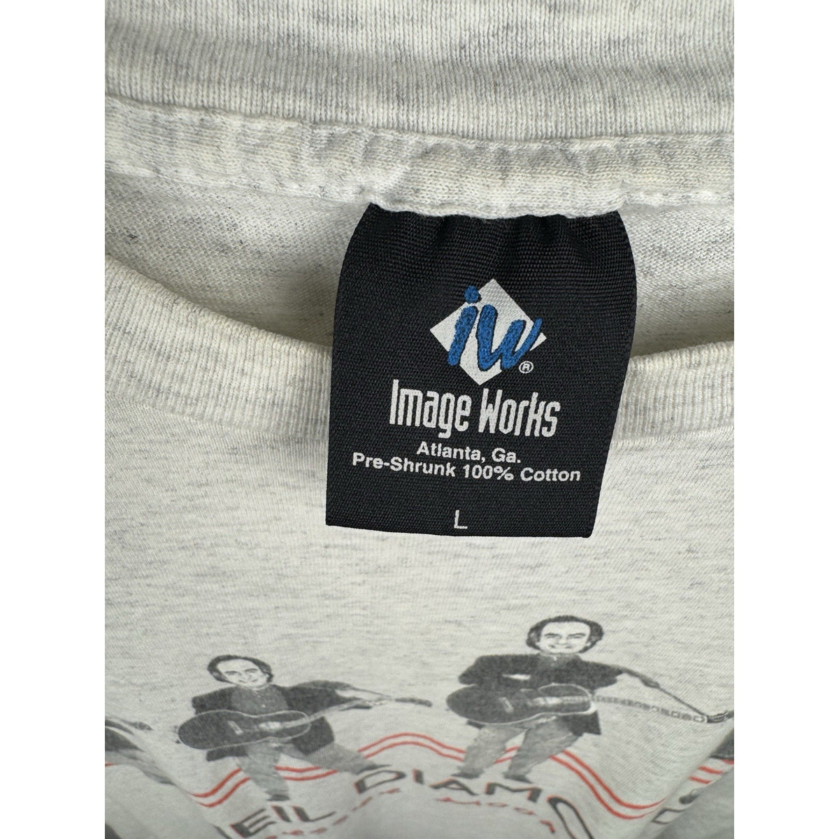Vintage 1996 Neil Diamond Tennessee Moon tour tee, single stitch, L