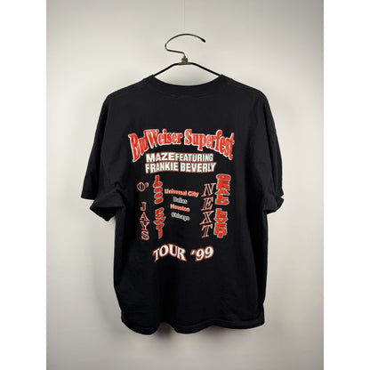 Vintage 1999 Budweiser Superfest Shirt Rap Tee Maze Next O’Jays Levert XL 24x30