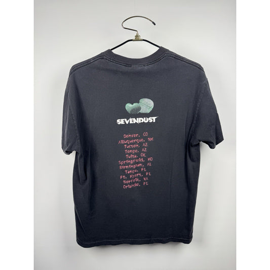 Vintage 2001 Sevendust Animosity Rare Tour Shirt Screamline Tag Large 22.5x28