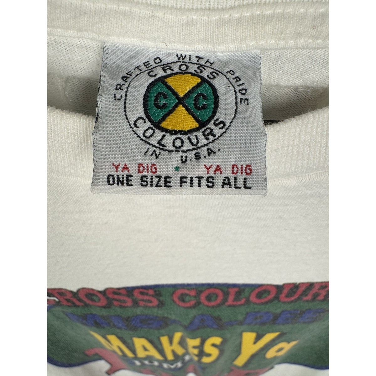 Vintage 90’s Cross Colours MIG-A-DEE Makes Ya Jump Hip Hop Longsleeve XL 24x27