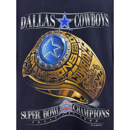 Vintage 1993 Dallas Cowboys Super Bowl Champions ring tee, Salem, L