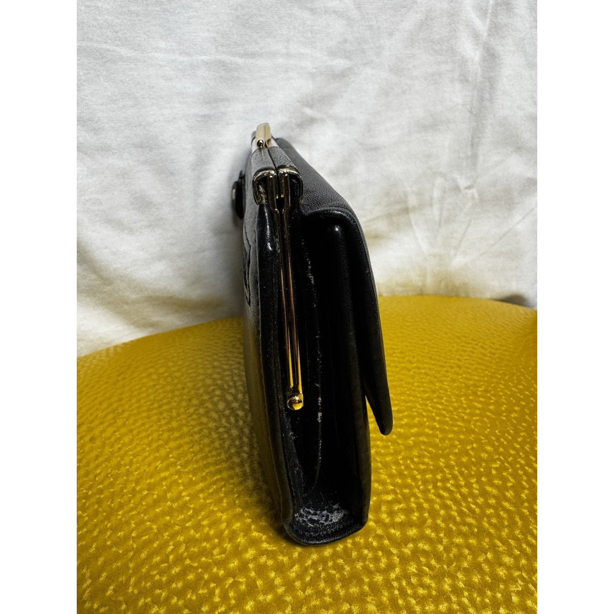 Vintage 1980s Etienne Aigner Black Leather Designer Long Wallet