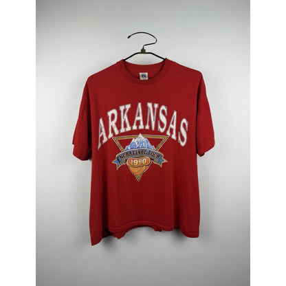Vintage 1990 Arkansas Razorbacks Final Four tee, Logo 7, XL