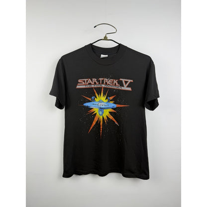 Vintage 1989 Star Trek V The Final Frontier Movie Promo Shirt Two Sided M 20x26