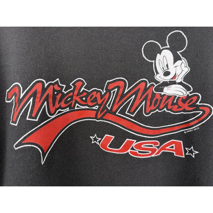 Vintage 90s Disney Mickey Mouse Jerry Leigh black crewneck, USA, XL