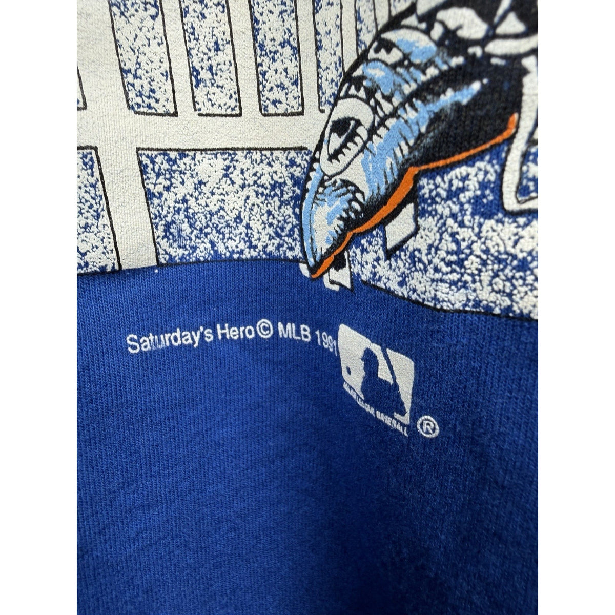 Vintage 1991 New York Mets Jack Davis caricature art tee, M
