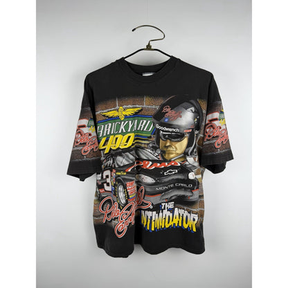 Vintage 1998 Dale Earnhardt Brickyard 400 all over print tee, XL