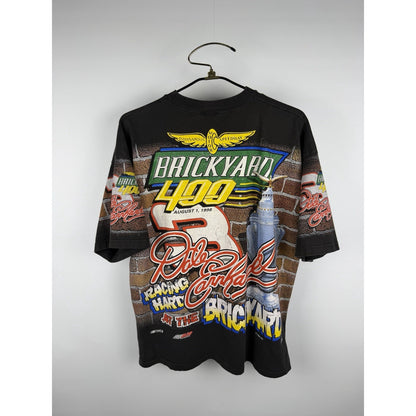 Vintage 1998 Dale Earnhardt Brickyard 400 all over print tee, XL