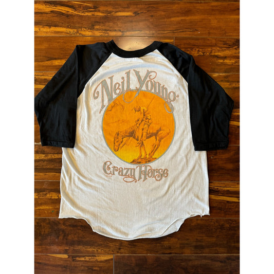 Vintage 1987 Neil Young Crazy Horse tour raglan (fits like medium)