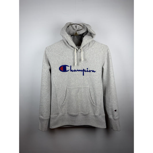 Vintage 1970’s Champion Reverse Weave Spellout Hoodie Sweatshirt Medium 21x25