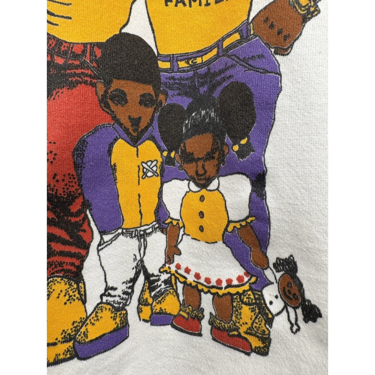 Vintage 90’s Black Culture 100% Black Family Rare Double Sided Crewneck M 19x25
