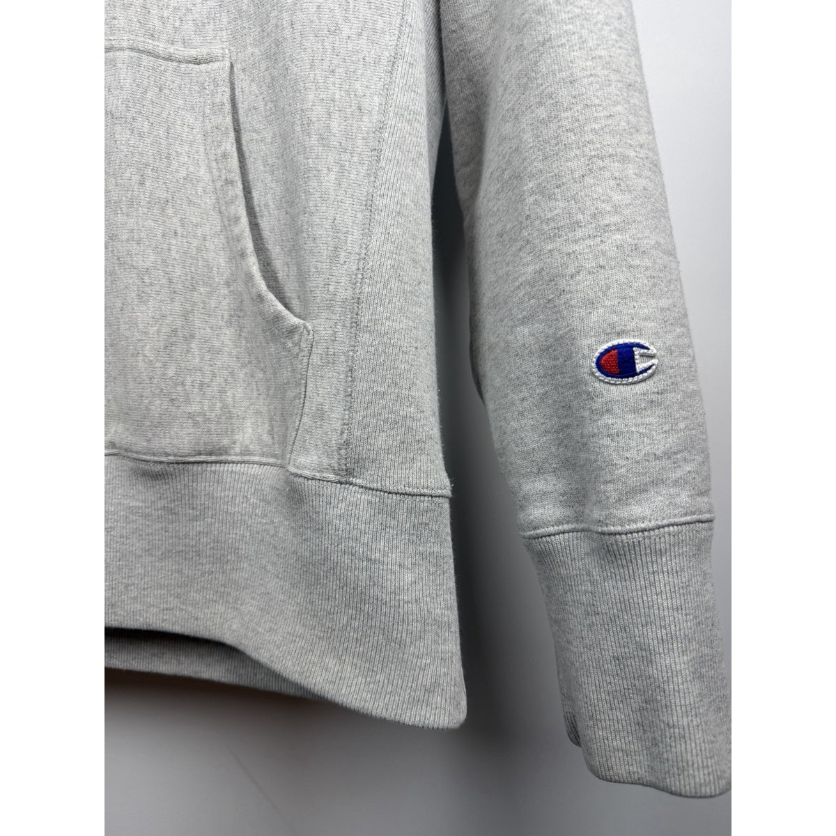 Vintage 1970s Champion Reverse Weave spellout hoodie, USA made, M