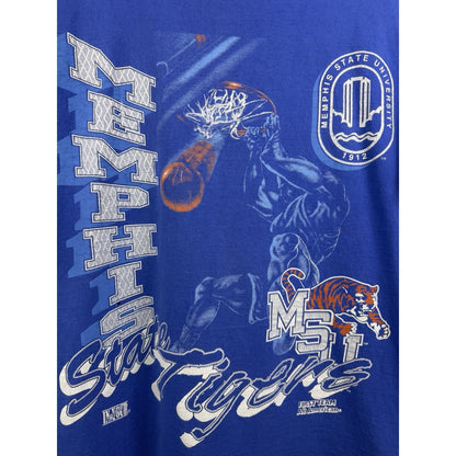 Vintage 90s Memphis State University Tigers In Your Face tee, XL