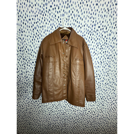 Man of the Woods pleather coat (1970s)