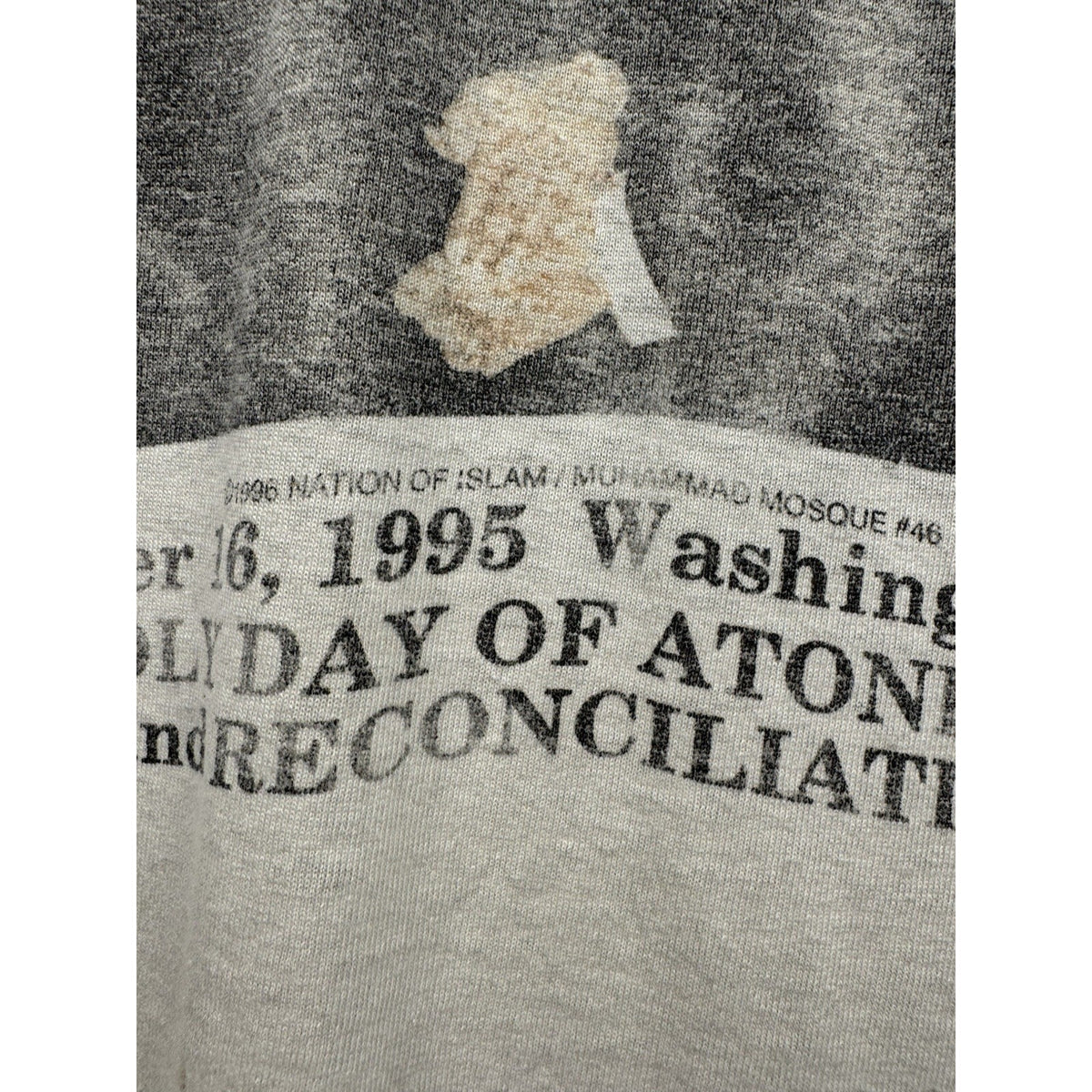 Vintage 1995 Million Man March tee, pledge on the back, Oneita, XL