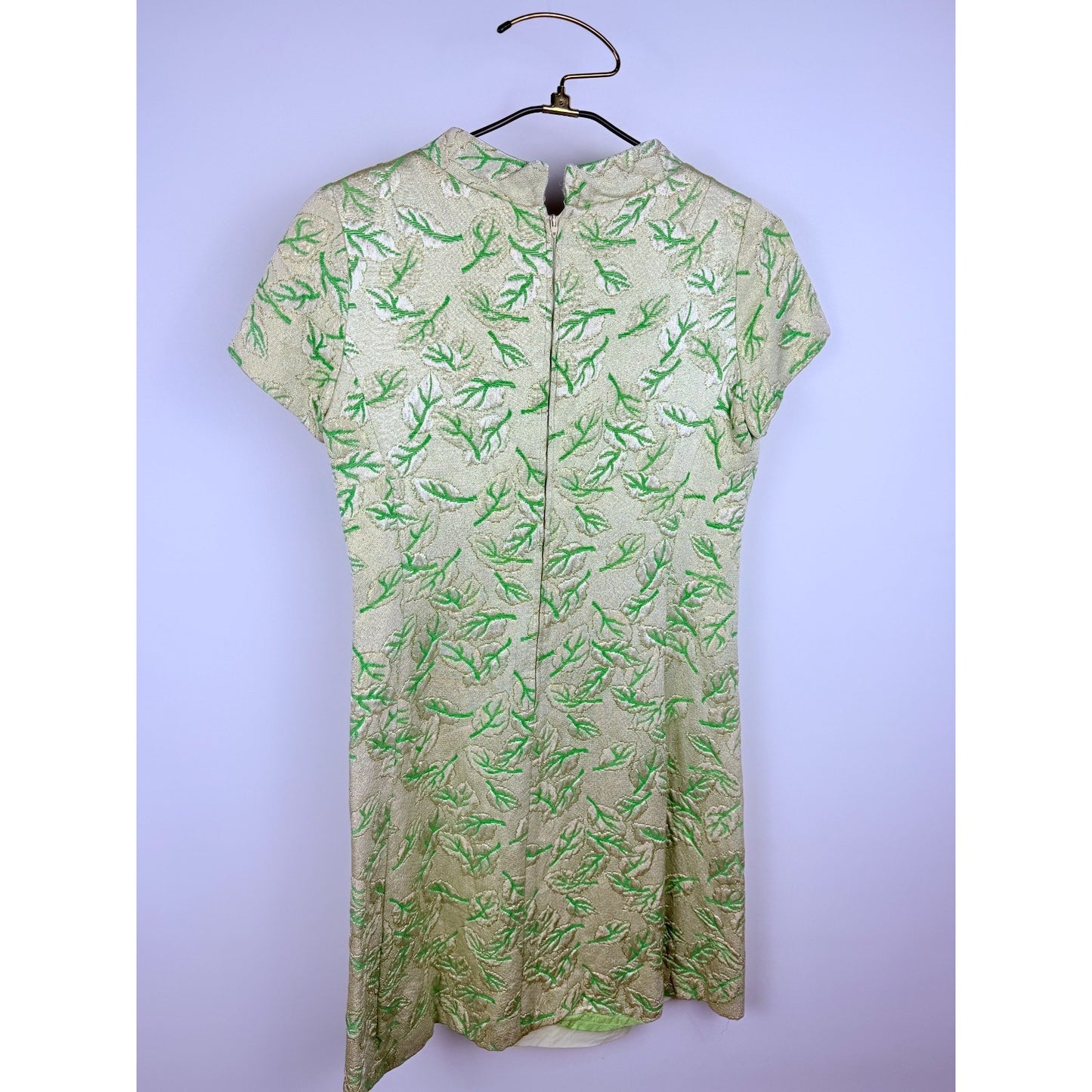 Vintage 1960s MCM Mod Lurex Shift Dress