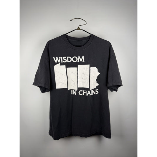 Vintage 2006 Wisdom In Chains Black Flag Parody Pennsylvania Hardcore XL 24x29